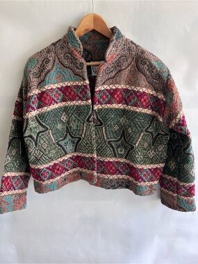 Vintage Sugar Street Weavers Tapestry Jacket Cottagecore
